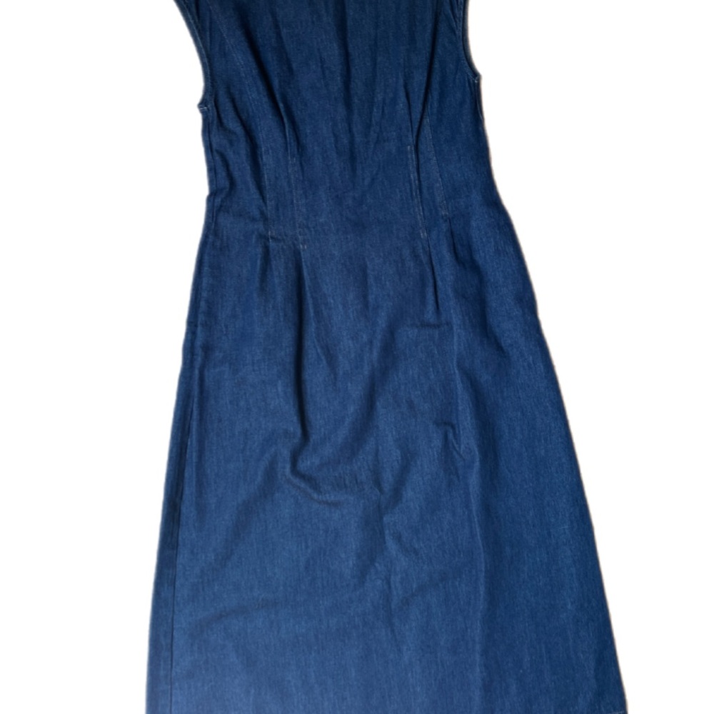 Banana Republic Blue Pleated A-Line Dress